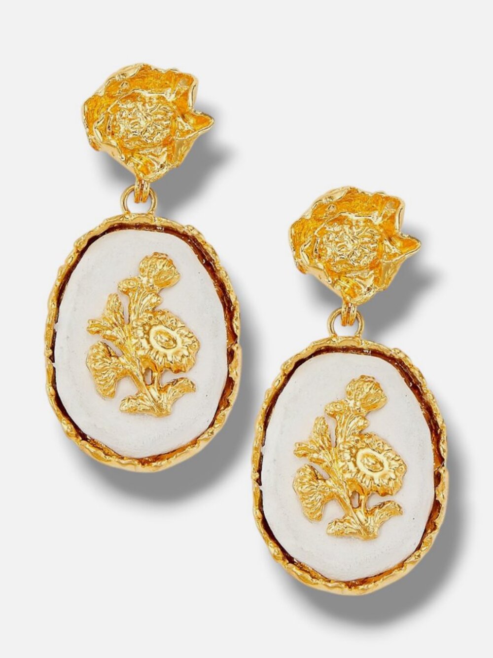 Elise Tsikis Women's 24K-Gold Plated Manouche Strada Stoneware Drop Earrings